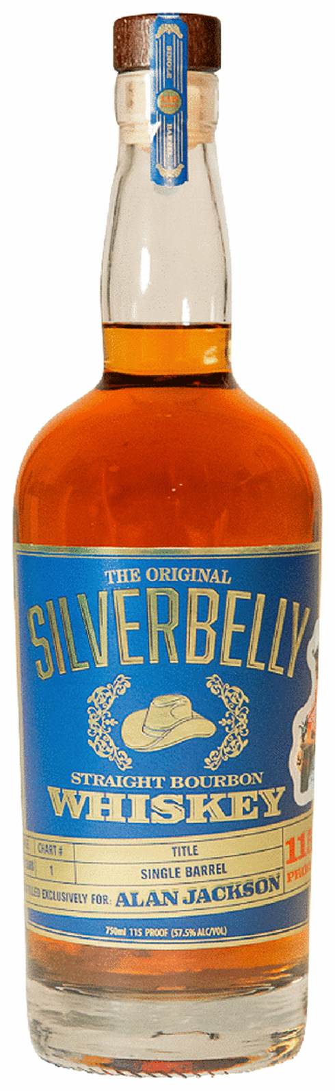 Silvery Belly Straight Bourbon Whiskey bottle reference image